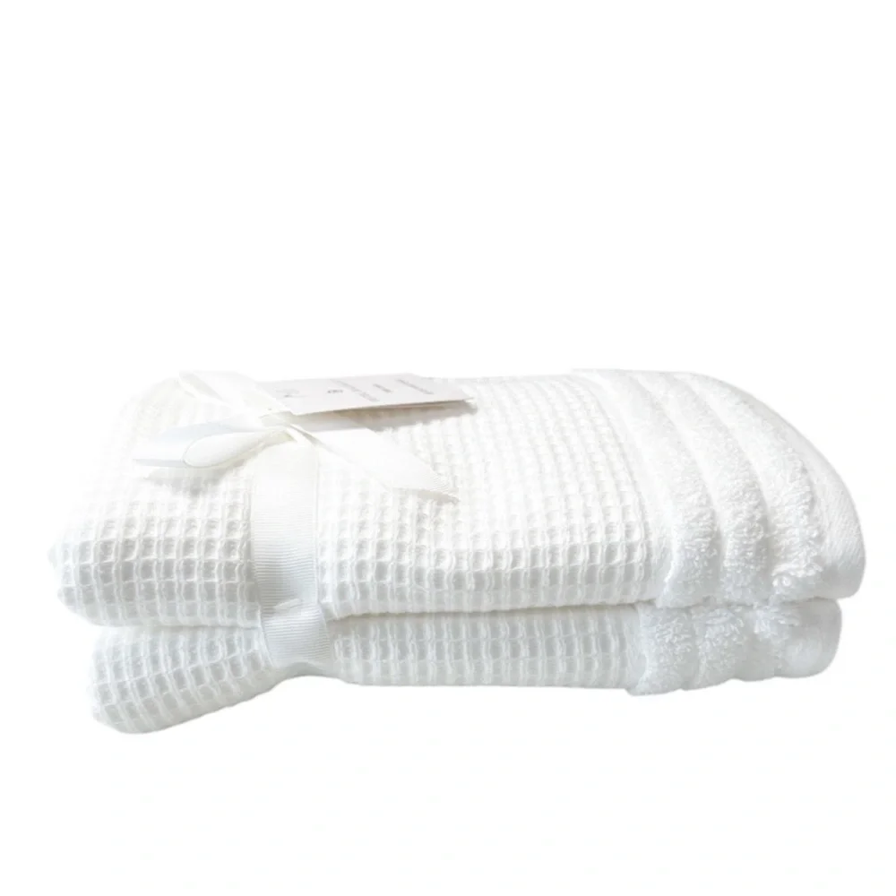 NEW Hotel Balfour OVERSIZED WHITE BATH TOWEL 9 Piece Set